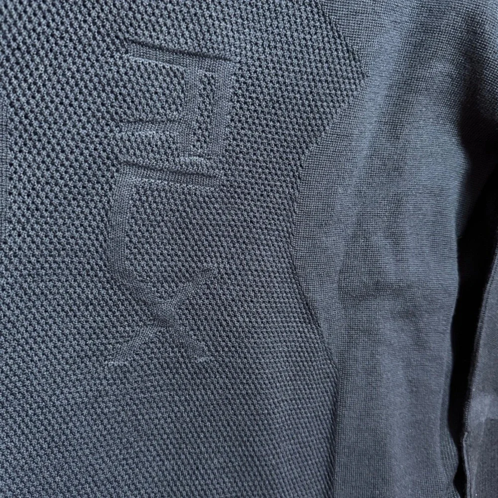 RLX Ralph Lauren Mens Pullover Wool Blend Knit 2XL Blue Quarter Zip Golf COOLMAX